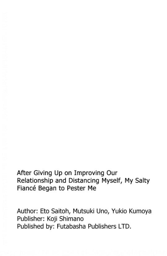 After Giving Up on Improving Our Relationship and Distancing Myself, My Salty Fiance Began to Pester Me (Official) - Chapter 1 - Page 35