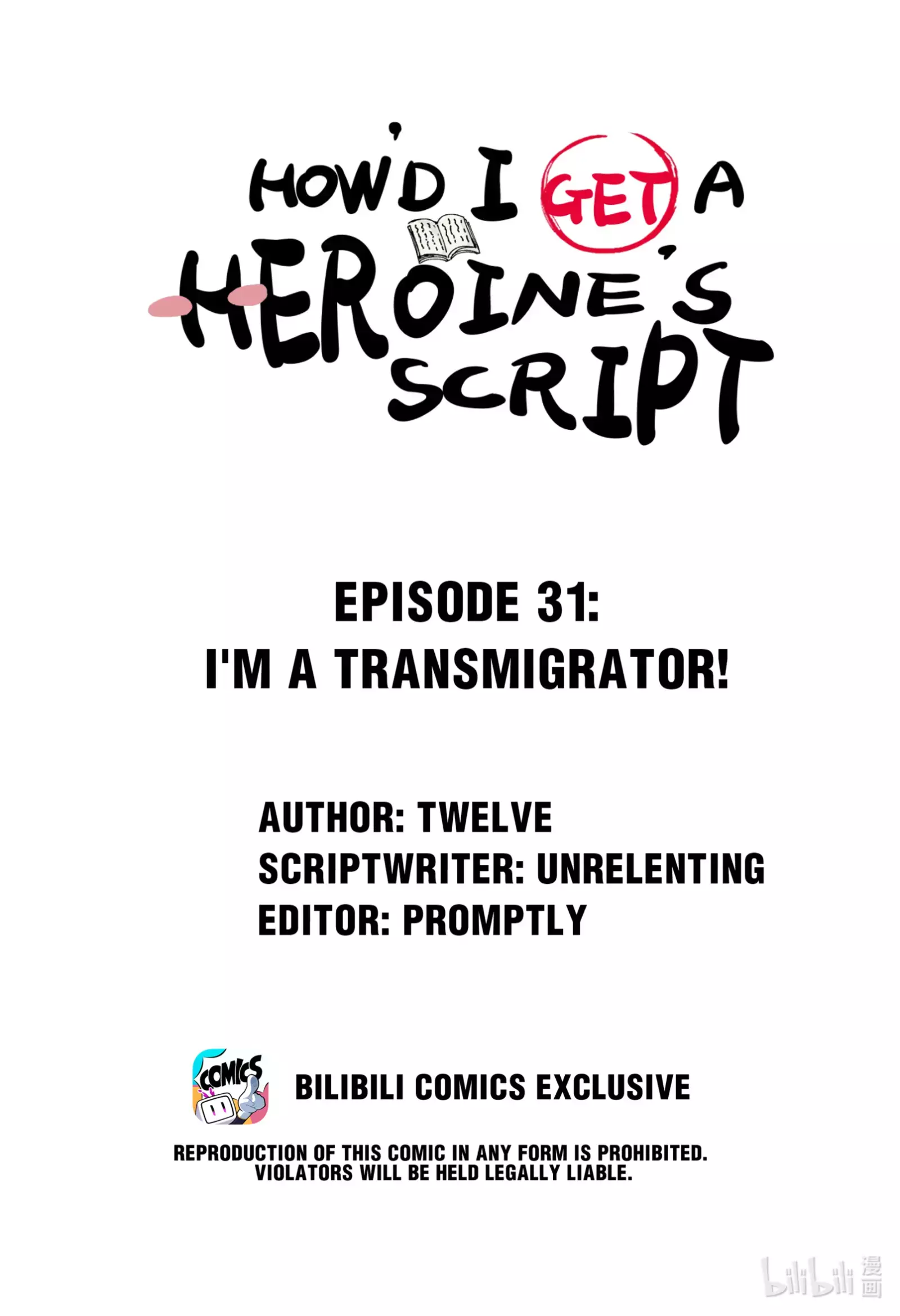 How’d I Get a Heroine’s Script? (Official) - Chapter 31 - Page 1